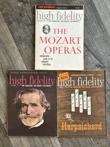 HIGH FIDELITY Magazine Lot 1963 Oct 1965 July Nov Audiophile Stereo Hi Fi Audio - Picture 1 of 3