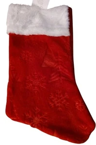Holiday Style Red & White Christmas Stocking - Picture 1 of 4