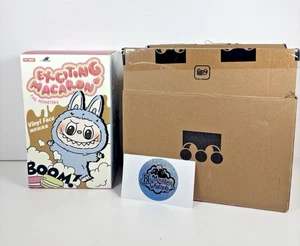 Labubu Autentico Popmart Emozionante Macaron Toffee Marrone Chiaro Venditore USA - Foto 1 di 10