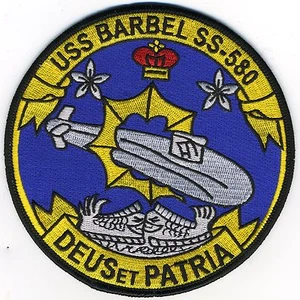 USS Barbel SS 580 - Deus Et Patria, BC Patch Cat# c5484 - Picture 1 of 1
