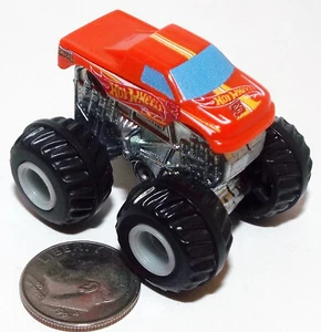 Small Hot Wheels Monster Truck Pickup truck in Red marked Hot Wheels number 3 - Picture 1 of 3