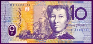 $10 DF94 LAST PREFIX: SUPER SCARCE NOTE in UNC CAT. VALUE $1 100 NO RESERVE - Picture 1 of 3