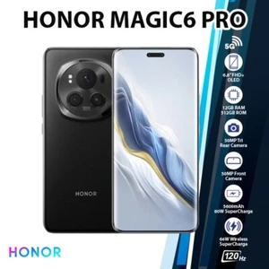 HONOR Magic6 Pro 5G Android Cell Phone (Black/12GB+512GB/Dual SIM/Unlocked) - Picture 1 of 6