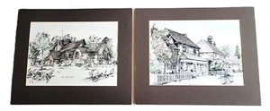 VINTAGE WALT DISNEY LIMITED EDITION „PENN PARISH CHURCH“ & „PENN COTTAGE AND SHOPS“ - Bild 1 von 5