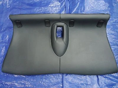 MINI COOPER R50 R52 R53 2002-2008 negro imitación cuero asiento trasero inferior OEM Foto 1 de 4