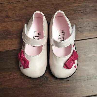 Zapato con lazo rosa talla 4 5 6 7 8 para bebés y niños pequeños Foto 1 de 3