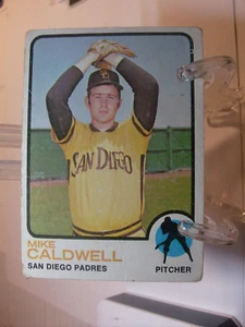 Tarjeta de béisbol Topps #182 1973 - Mike Caldwell radiocontrol - Padres de San Diego (14208) - Imagen 1 de 2