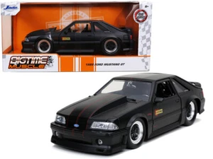 Jada 32304 1989 Ford Mustang GT "Hooker" Matt Black with Red Stripes 1/24 - Picture 1 of 1