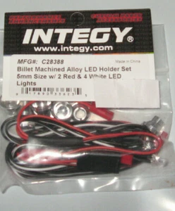 INTEGY C28388 BILLET MACHINED ALLOY LED HOLDER SET 5mm SIZE NEW NIP - Picture 1 of 1