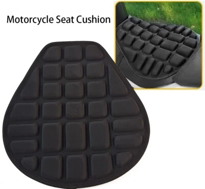 1Pcs Motorcycle Seat Cushion Comfort Pillow Pad Cover Pressure Relief Universal - Image 1 of 4