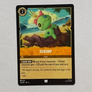 Scrump 33/204 Disney Lorcana Azurite Sea Regular Uncommon Card NM - Picture 1 of 2