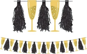 Champagne Fiesta Bunting Decoración Banner Dorado Hollywood Grad Compromiso Gallina Do - Imagen 1 de 2
