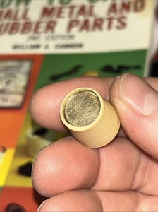 Vintage Radio Knob Old Original GG MoPar Ford USA Rare Almond Gold Plastic Dial - Picture 1 of 11