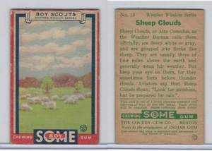 R26 Goudey, Boy Scouts, 1933, #13 Sheep Clouds (B) - Picture 1 of 1