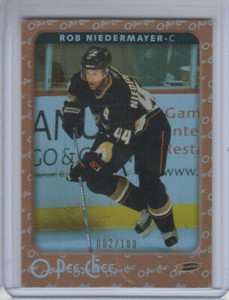 06/07 OPC Anaheim Ducks Rob Niedermayer Rainbow card #13 Ltd #2/100