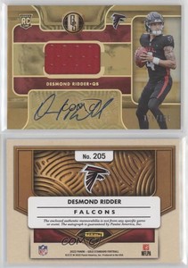 2022 Panini Gold Standard Jersey /199 Desmond Ridder #205 Rookie Auto RC