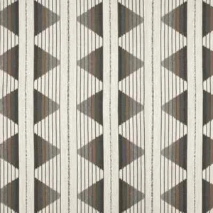 Byron Flannel & Brown Performance Geometric Woven Upholstery Fabric by the Yard - Picture 1 of 6