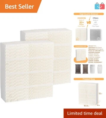 High Absorption Washable Humidifier Filters Compatible with Bemis Space Saver - Image 1 of 4