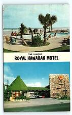 DAYTONA BEACH, FL Florida ~ ROYAL HAWAIIAN MOTEL 1961 Tropical  Postcard