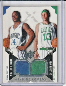 Jameer Nelson/Delonte West 2004-05 SPx Winning Materials Combos #WC-NW - Picture 1 of 2