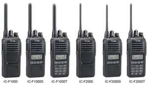 Icom IC-F2000T IC-F2000S IC-F1000T IC-F1000S Ricetrasmittenti analoghiche - Foto 1 di 4