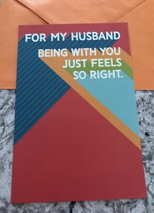 Funny Anniversary WITH TRACKING ❤️ Husband 5.5” X 8” Hallmark Greeting Card - Picture 1 of 10