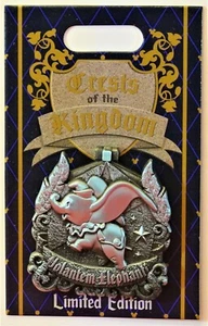 Disney Crests Of The Kingdom Pin 133968 LE 2000 Volantem Elephanti schwer zu finden - Bild 1 von 5