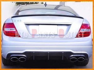 C63AMG Look Carbon Fiber Rear Diffuser For 2012-2014 BENZ C204 C250 C350 Coupe - Picture 1 of 3