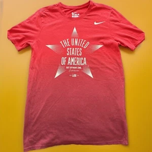 NIKE Team USA 2016 Red Short Sleeve Shirt Basketball Size S NWT - Foto 1 di 16