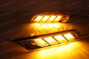Luz de circulación diurna LED con luz de giro amarilla para Nissan Kicks 2017-2018 - Imagen 1 de 8
