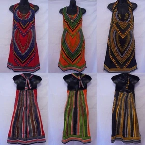 Women's dashiki African girls dress hipie Boho traditional ethnic Shirt S M L XL - Picture 1 of 1