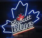 Labatt Blue Maple Leaf Neon Light Sign 32"x24" Lamp Poster Beer Bar