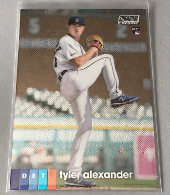 2020 Topps Stadium Club Tyler Alexander RC - Chrome - #334 - Tigers - Image 1 of 2