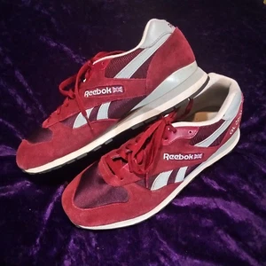 Reebok GL 2620 Wildleder Burgund Herren Größe 11 Laufschuhe Schön! - Bild 1 von 15