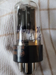 Gebrauchte RCA 6SN7GTB Offset schwarze Leiterplatte Vakuumröhre 110/110 70 - Bild 1 von 1