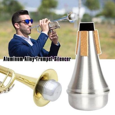 Lightweight Aluminum Trumpet Straight Mute Practice Silencer for Beginners - Image 1 of 4