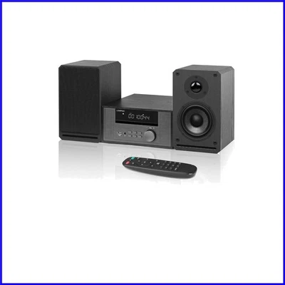 Retro Home CD Stereo System: 100W Bluetooth Speakers with AUX & Headphone Jack - Image 1 of 4