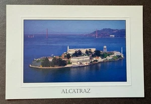Luftaufnahme der Insel Alcatraz Kalifornien Postkarte 1983. Unbespielt . - Bild 1 von 3