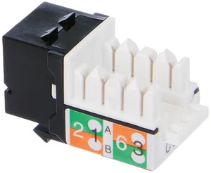 DIGITUS Keystone-Modul Cat-6 Ungeschirmt - RJ45-Buchse - 250 MHz 1GBase-T - AWG - Afbeelding 1 van 5