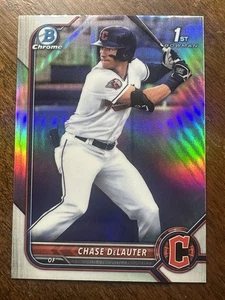 CHASE DeLAUTER 2022 Bowman Chrome Draft RIFRATTORE ROOKIE #BDC-49 - Foto 1 di 2
