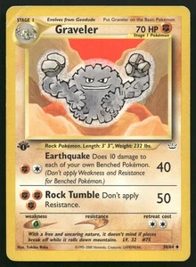 Pokemon Vintage 1° Edizione Graveler 30/64 Neo Revelation - HP/DMG - Foto 1 di 2