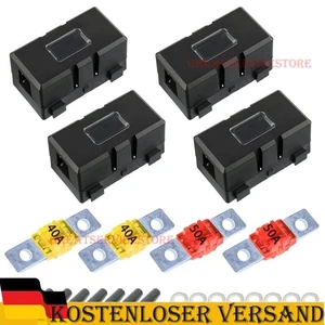Midi Sicherungshalter,4 Stück Kfz Sicherungshalter und 4 Stück Mega Sicherung, - Picture 1 of 6