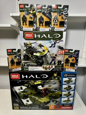 MEGA Construx Halo Lot Designer Series UNSC Scorpion Tank + Warthog + More! RARE - Image 1 of 4