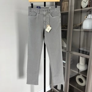 Faherty Stretch Frottee Eisengrau Robust Mid Rise Slim Fit Hose 32 NEU Baumwolle - Bild 1 von 6