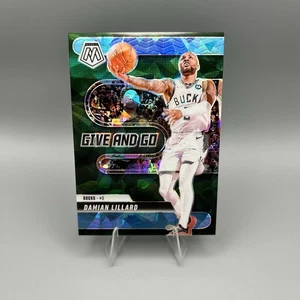 2024-25 Panini Mosaic Damian Lillard Give And Go Blue Cracked Ice Prizm /125 - Picture 1 of 2