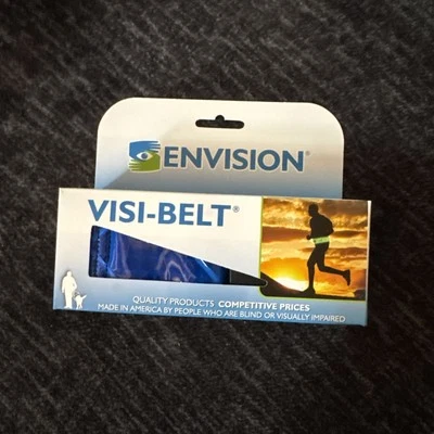 反光安全带 Skilcraft Visi-belt 蓝色跑步自行车步行带 31-55 — 第 1/4 张图片