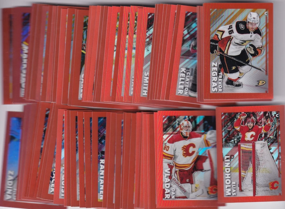 2022-2023 Topps CHROME NHL ORANGE Stickers  Finish your set-/25 MADE-AUCTION #1 - Image 1 of 1