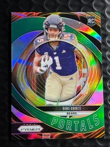 2024 Panini Prizm - Portals Rome Odunze Green Prizm #9 (RC) Chicago Bears - Bild 1 von 2