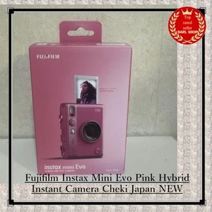 Fujifilm Instax Mini Evo Pink Hybrid Instant Camera Cheki Japan NEW - Picture 1 of 4