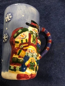 Christmas Dreams collection Designspirations Mug Snowmen NOS - Picture 1 of 6